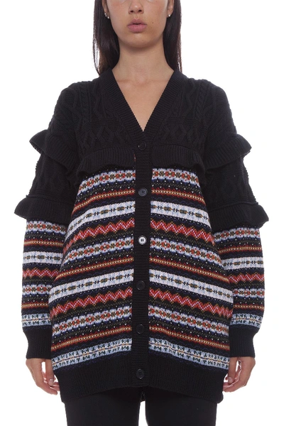 Shop Philosophy Di Lorenzo Serafini Patterned Cardigan In Multi