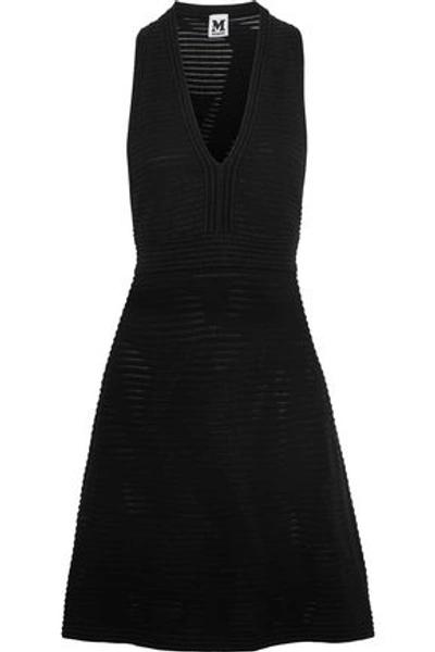 Shop M Missoni Woman Metallic Crochet-knit Dress Black