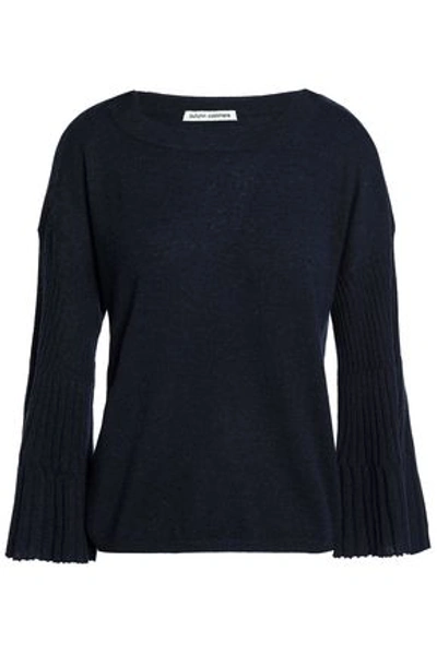 Shop Autumn Cashmere Woman Cashmere Sweater Navy