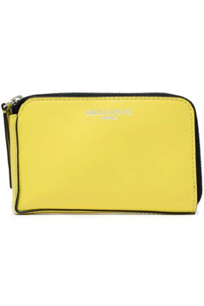 Shop Emilio Pucci Woman Leather Wallet Pastel Yellow