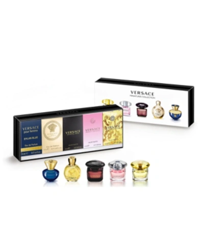 Shop Versace 5-pc. Deluxe Miniature Fragrances Gift Set, Created For Macy's