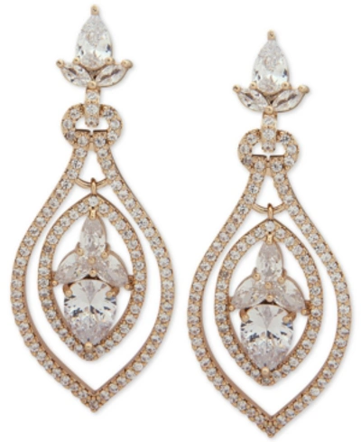 Shop Jenny Packham Crystal Orbital Drop Earrings In Gold