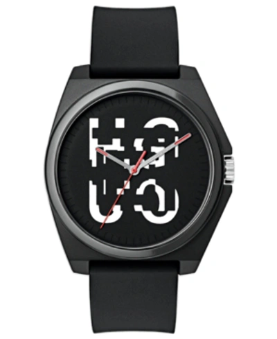 Shop Hugo Boss Hugo Unisex #play Black Rubber Strap Watch 40mm