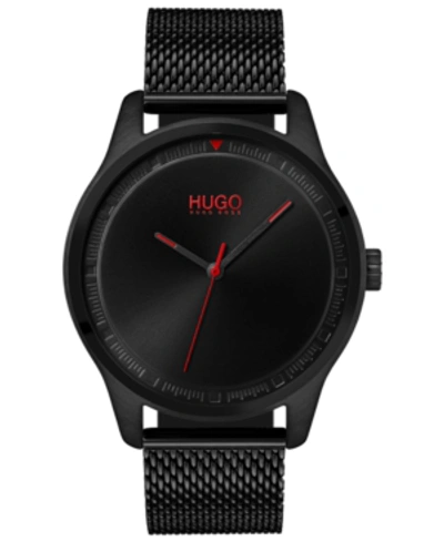 Shop Hugo Boss Men's #move Black Stainless Steel Mesh Bracelet Watch 42mm Women's Shoes