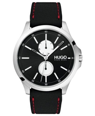 Shop Hugo Boss Hugo Men's #jump Black Rubber Strap Watch 41mm