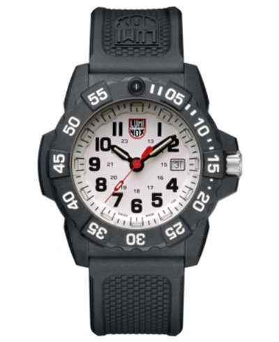 Shop Luminox Navy Seal 3500 Series Black Strap White Dial Mens Watch - 3507