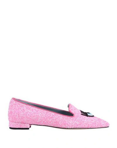 Shop Chiara Ferragni Loafers In Fuchsia