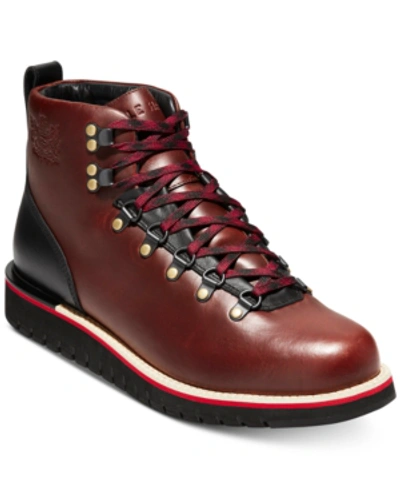 Shop Cole Haan Men's Grandexplore Alpine Hiker Waterproof Boots Men's Shoes In Dark Coffee