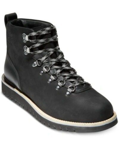 Shop Cole Haan Men's Grandexplore Alpine Hiker Waterproof Boots Men's Shoes In Black Waterproof