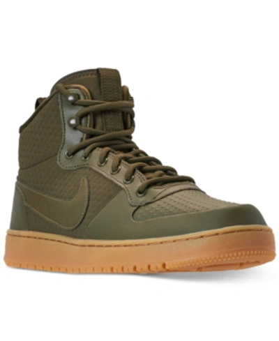 Nike Men's Ebernon Mid Winter Casual Sneakers From Finish Line In Olive  Canvas/olive Canvas | ModeSens