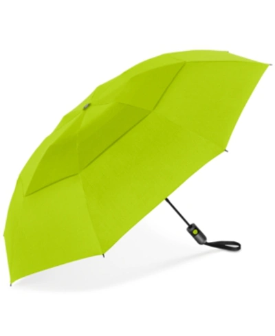 Shop Shedrain Unbelievabrella Auto Open-close Reverse Umbrella In Sour Apple