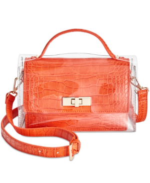 clear orange bag