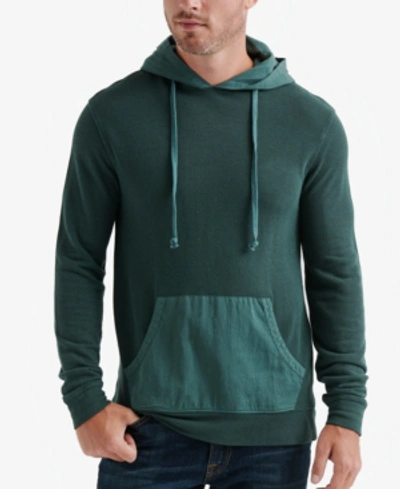 Shop Lucky Brand Men's Texture Terry Hoodie In Sycamore