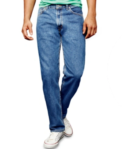 Levi's Men's 505 Regular Straight Fit Non-stretch Jeans In Medium Stonewash  | ModeSens