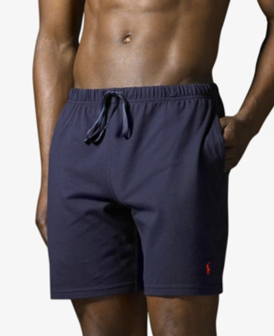 Shop Polo Ralph Lauren Men's Big & Tall Pajama Shorts In Cruise Navy