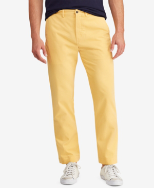 yellow polo chino pants