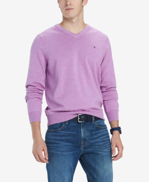 tommy hilfiger purple sweater