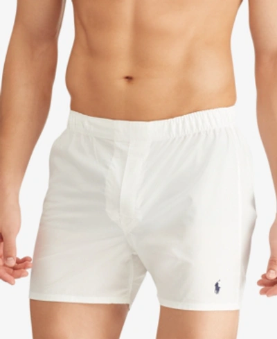 Shop Polo Ralph Lauren Men's 3-pk. Cotton Boxers In White