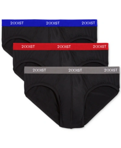 Shop 2(x)ist Men's 3-pk. Speed Dri No-show Briefs In Lapis/scot