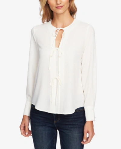 Shop 1.state Bow-ties Blouse In Soft Ecru