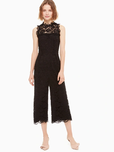 Kate Spade Dashing Beauty Poppy Lace Jumpsuit In Black ModeSens