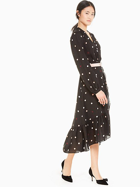 kate spade bakery dot midi dress