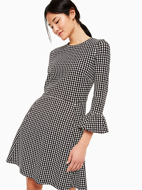 kate spade houndstooth ponte dress