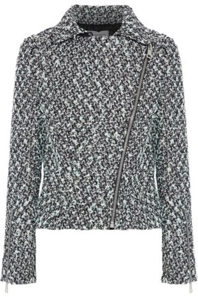 Shop Lanvin Woman Metallic Bouclé-tweed Jacket Black