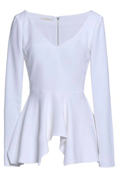 Shop Antonio Berardi Ponte Peplum Top In White