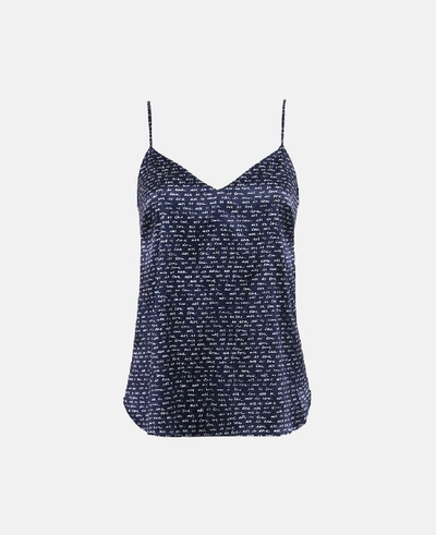 Shop Stella Mccartney Ellie Leaping Camisole In Blue