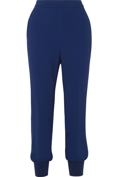 Shop Stella Mccartney Cady Track Pants In Blue