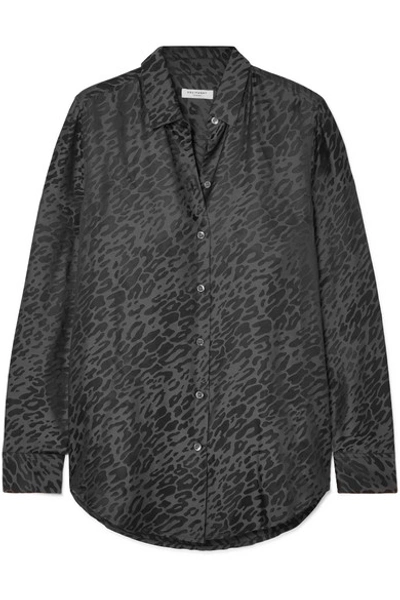 Shop Equipment Essential Silk-jacquard Shirt In Leopard Print