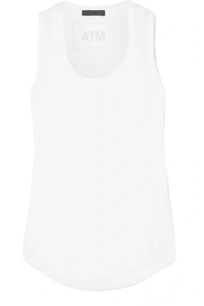 Shop Atm Anthony Thomas Melillo Sweetheart Modal-jersey Tank In White