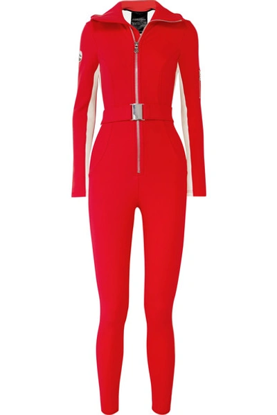 Shop Cordova The Aspen Striped Ski Suit In Red