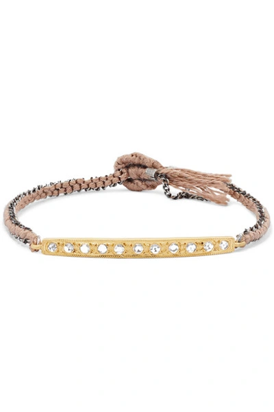 Shop Brooke Gregson 18-karat Gold, Sterling Silver And Diamond Bracelet