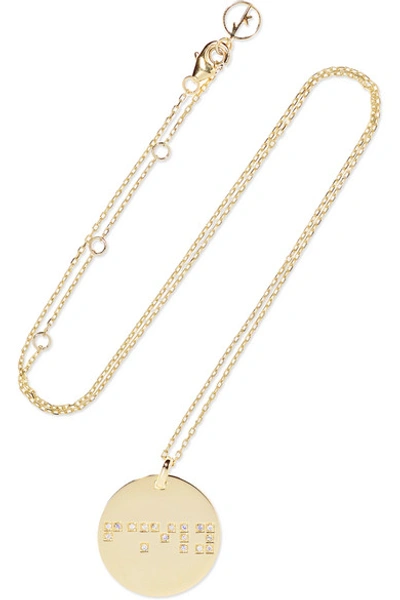 Shop Anissa Kermiche Family 9-karat Gold Diamond Necklace