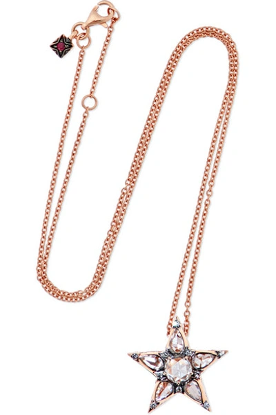 Shop Selim Mouzannar Istanbul 18-karat Rose Gold Diamond Necklace
