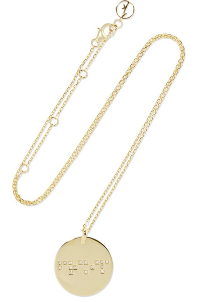 Shop Anissa Kermiche Friendship 9-karat Gold Diamond Necklace