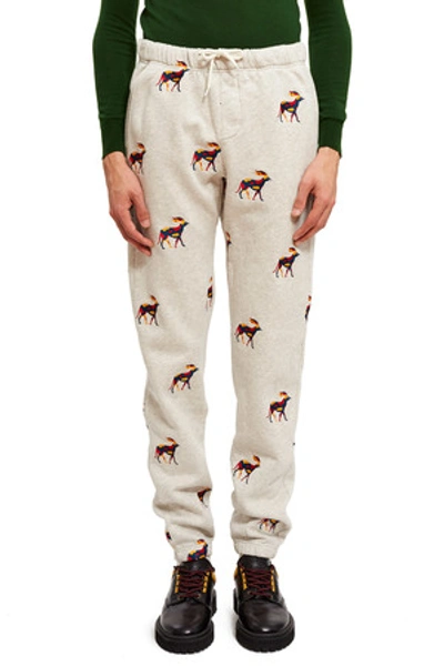 Shop By Parra Opening Ceremony Retired Racer Sweatpant In Milk White
