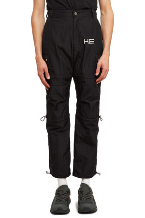 black tech cargo pants