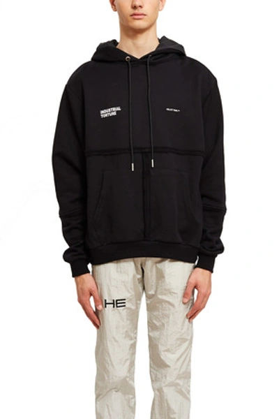 Shop Heliot Emil Opening Ceremony T-stitch Hoodie In Black