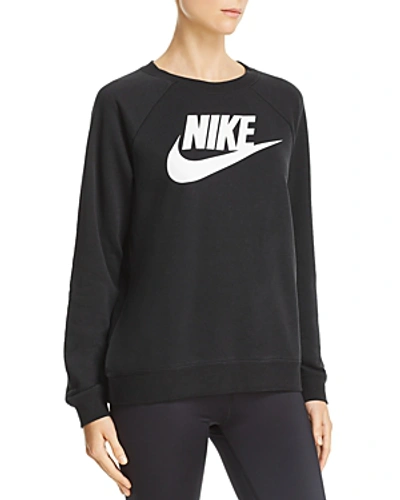 Shop Nike Rally Logo Sweatshirt In Black/white