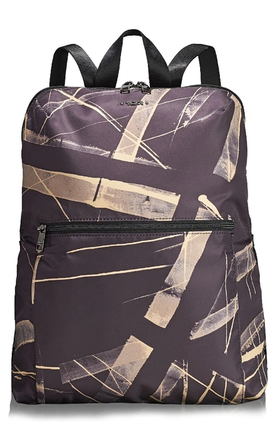 Shop Tumi Voyageur - Just In Case Nylon Travel Backpack - Grey In Lines Print