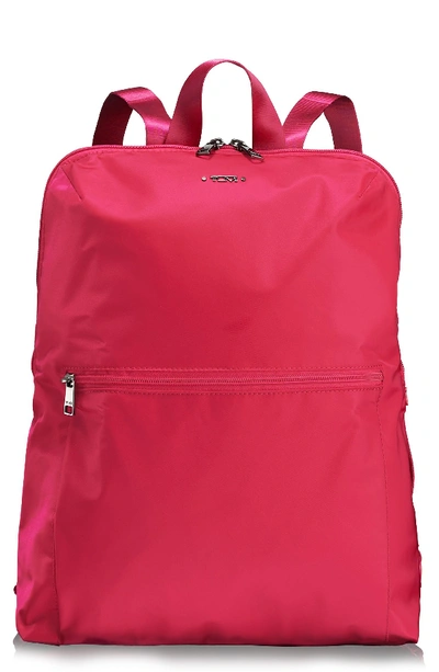 Shop Tumi Voyageur - Just In Case Nylon Travel Backpack - Pink In Magenta