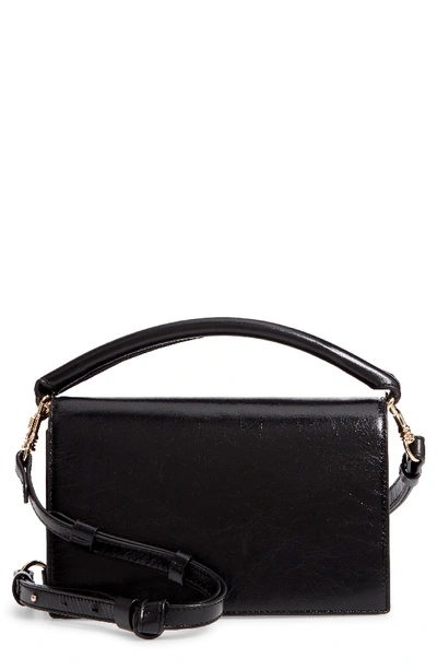 Shop Diane Von Furstenberg Dvf Bonne Soiree Leather Top Handle Bag - Black