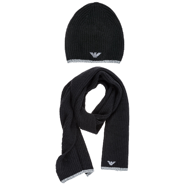 armani hat and scarf