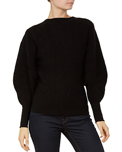 Shop Ted Baker Sulsai Full-sleeve Sweater In Black