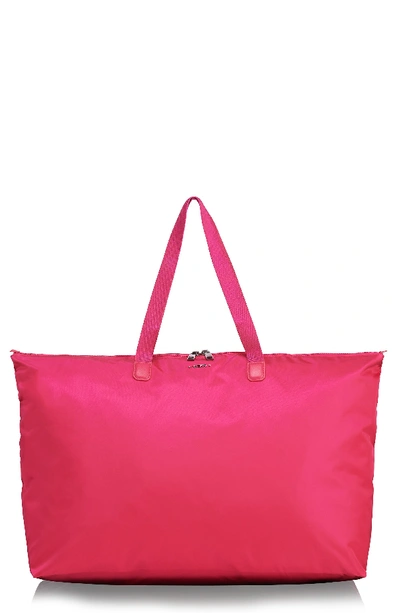 Shop Tumi Voyageur Just In Case Packable Nylon Tote - Pink In Magenta