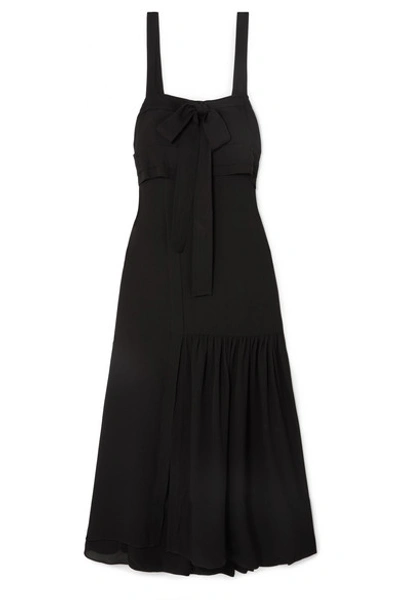 Shop 3.1 Phillip Lim / フィリップ リム Cutout Silk Maxi Dress In Black
