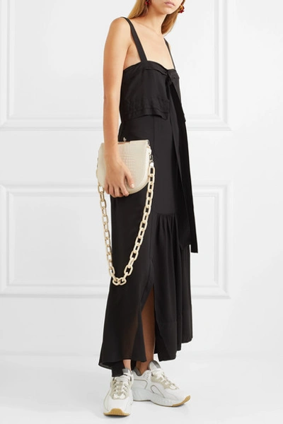 Shop 3.1 Phillip Lim / フィリップ リム Cutout Silk Maxi Dress In Black